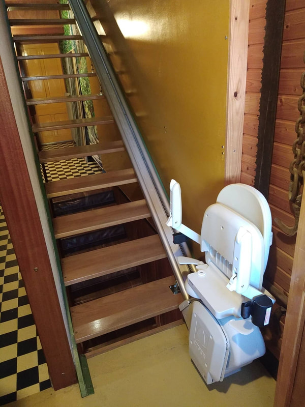 Installation d'un monte-escalier droit à Remiremont